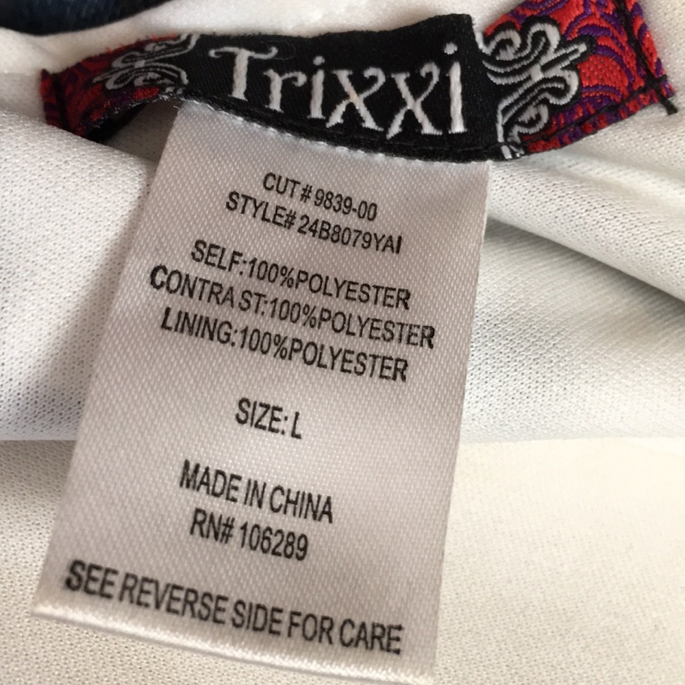 Trixxi women's dress size large made in China - Picture 8 of 8